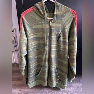 Aviator Nation Camo Neón Stripe Hoodie